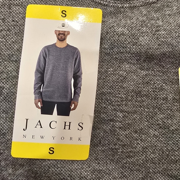 NWT Jachs New York Men’s Crew Neck Super Soft Charcoal Various Size - Picture 6 of 10